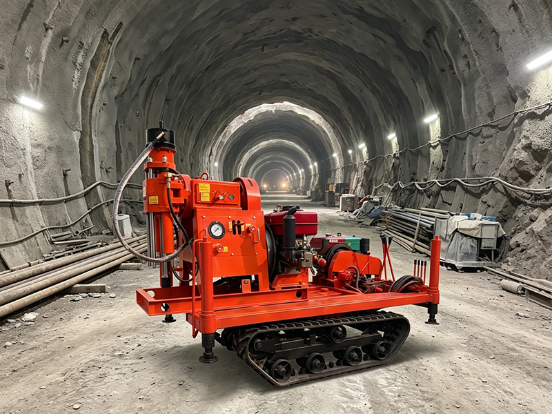 Adjusting drilling speed by ground hardness on the grouting reinforcement drilling rig