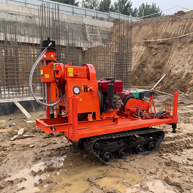 Starting the power supply of the grouting reinforcement drilling rig