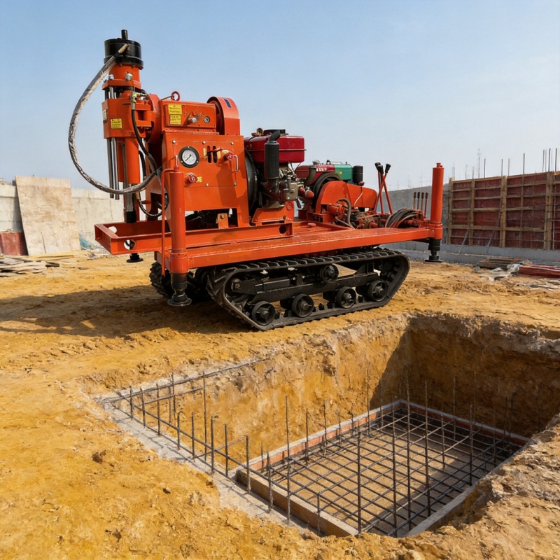 Crawler grouting drilling rig in highway subgrade reinforcement construction - Yunyi Cang