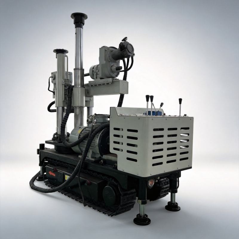 ZDY Series Crawler Drill Rig - Side View ZDY Series crawler drilling rig side view with ±90° horizontal and vertical rotation - Yunyi Cang