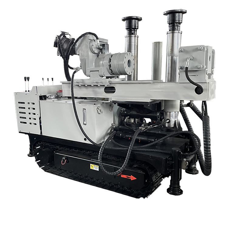 ZDY Series Crawler Drill Rig - Rear View ZDY Series crawler drill rear view showing power system and traveling mechanism - Yunyi Cang