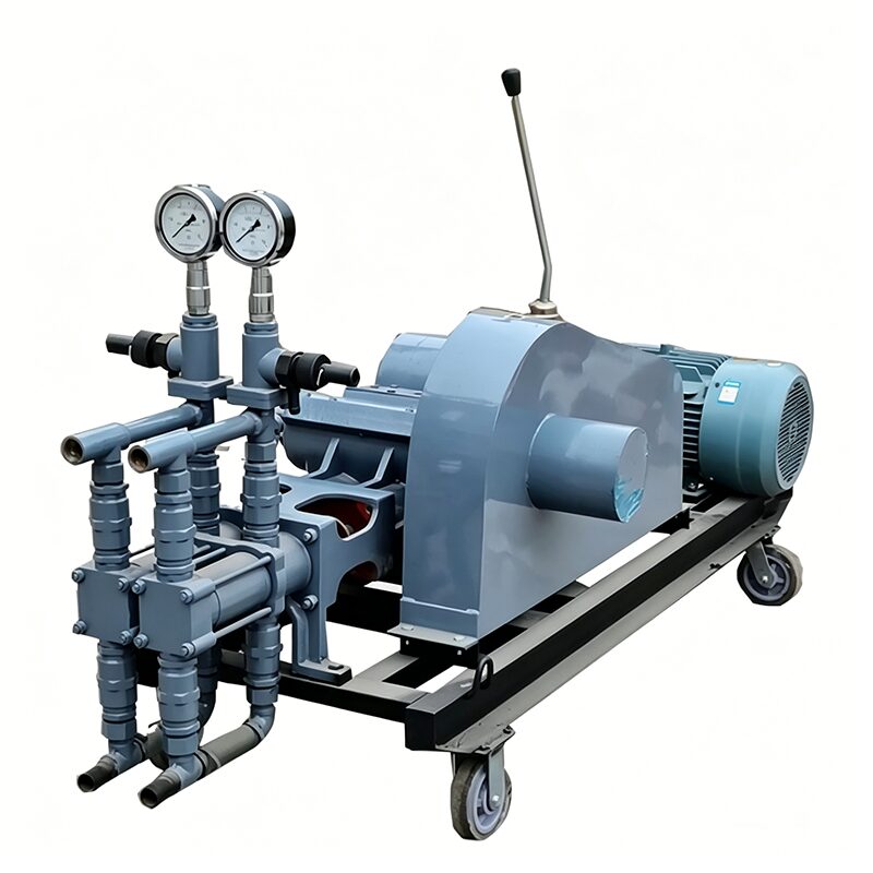 YHSYB140/6 Double-Liquid Grouting Pump - Application Scene YHSYB140/6 double-liquid grouting pump in tunnel foundation reinforcement and water plugging application - Yunyi Cang